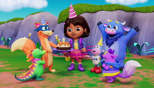 Dora's Birthday Surprise/Moonlight Fiesta